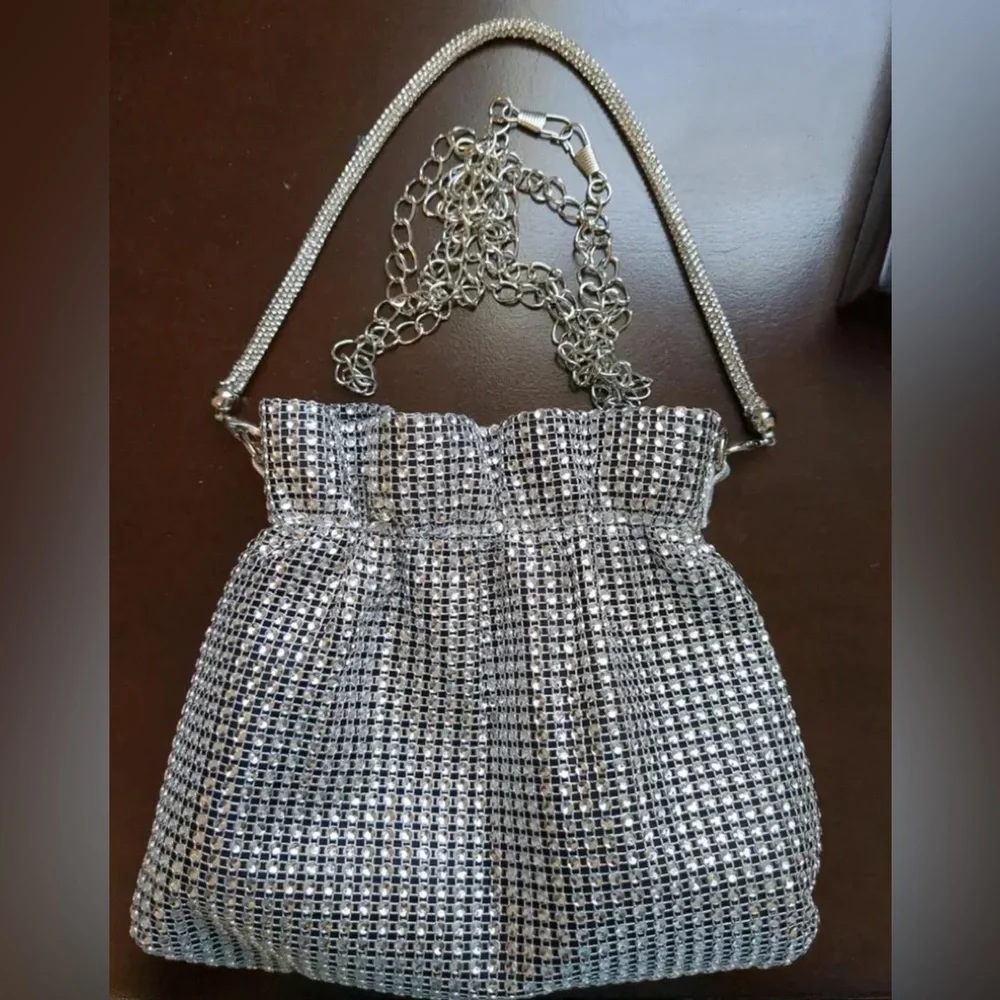 Luxe rhinestone prom formal drawstrings bag New ✨🔥🔥